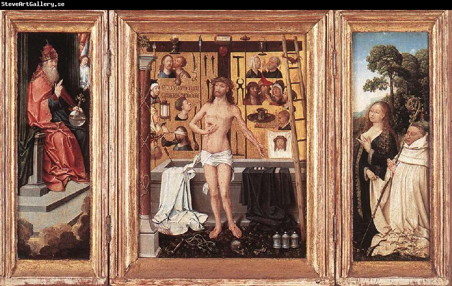 WEYDEN, Goossen van der Triptych of Abbot Antonius Tsgrooten